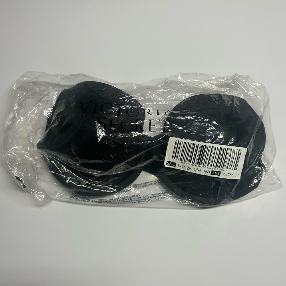 Victoria's Secret Pink, Wear Everywhere Push-Up Bra, Black, 36B, NWT